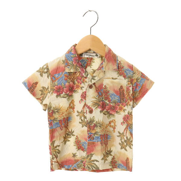 PICOMUSE 폴리,코튼 / 하와이안 / 반팔 셔츠(SIZE : KIDS 95)