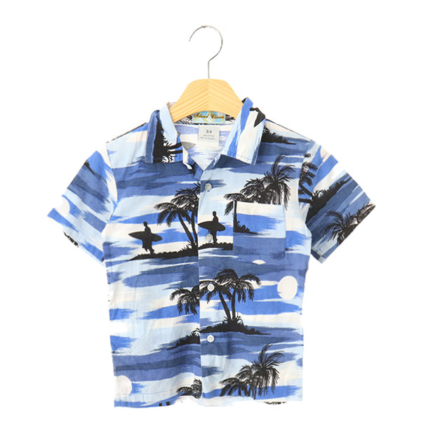 ISLAND CLASSIC 코튼 / 하와이안 / 반팔 셔츠(SIZE : KIDS )