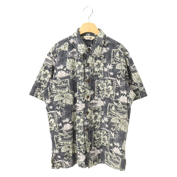 PARADISE BAY 코튼 / 하와이안 / 반팔 셔츠[ MADE IN HAWAII ](SIZE : MEN M)