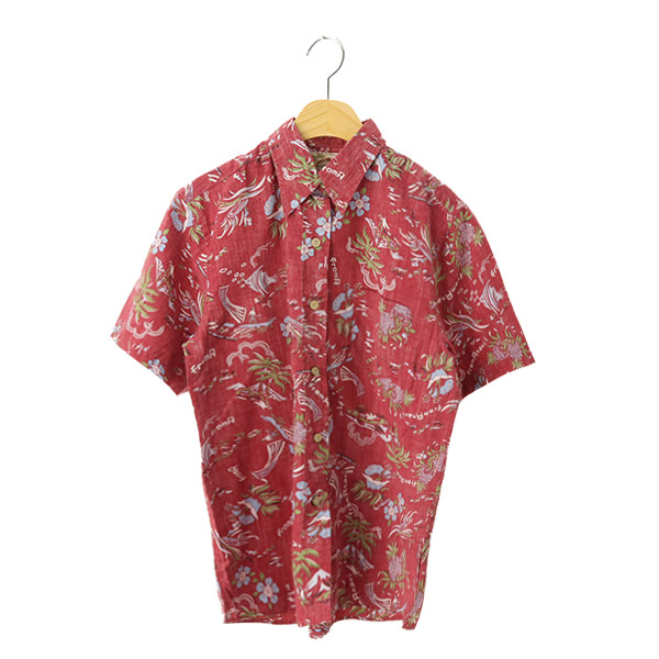 TANOSHIKU YARON 폴리,코튼 / 하와이안 / 반팔 셔츠(SIZE : WOMEN S)